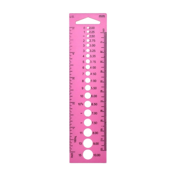 Clearance 2026 ZZYuan Color Creative Ruler Plastic Ruler Braided Auxiliary Tools Accessories Measuring RulerRuler Plastic Knitting Needle Gauge Circle Geometric Template Ruler Student Measure