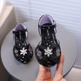 thumbnail image 5 of Linfrsh Princess Shoes Girls Dress Shoes Closed Toe Low Heels Ankle Strap Pumps for Toddler Little Big Kid Flower Party Wedding Princess(Black,Size10), 5 of 7