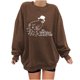 thumbnail image 2 of Pntutb moda mujer estampado o-cuello pulóver tops manga larga cómoda blusa sudadera Pntutb Pntutb-7864, 2 of 4