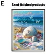 thumbnail image 5 of Seaside Diamond Art Painting Kits, Beach Diamond Art Painting Kits,DIY 5D Shell Diamond Art Painting Landscape Diamond Picture Art Kits Home Kit,Seaside for Craft Wall1 XBLD, 5 of 10