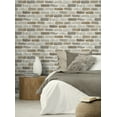NextWall Washed Brick Peel and Stick Removable Wallpaper Tanned Leather