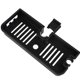 thumbnail image 1 of Yuarrent 1 estante de baño, estante de almacenamiento de ducha de plástico, soporte de perforación ajustable gratis, accesorios de almacenamiento de Juegos de accesorios de baño negro Yuarrent HA002245-01, 1 of 6
