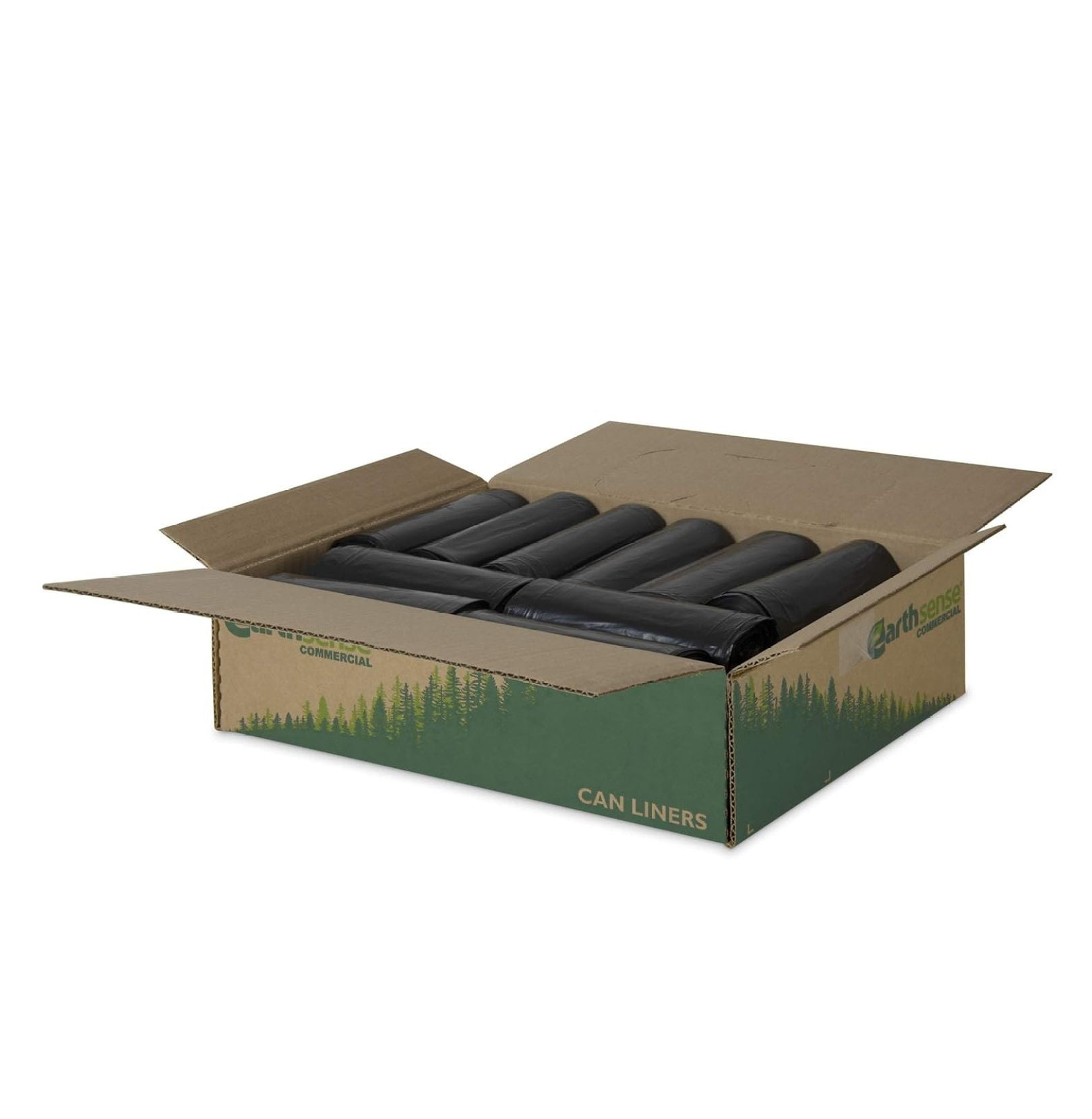 Can Liners 16 Gallon Black - .85 mil Heavy Duty Trash Bags 24x33 Inch - 500 Count Star Seal Kitchen Garbage Bags for Home Office Use Recycled