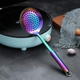 thumbnail image 3 of ReaNea Rainbow Kitchen Skimmer, Stainless Steel Colorful Cooking Strainer, Metal Slotted Spoons for Cooking, 3 of 8