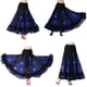 thumbnail image 2 of Vintage Ladies Flamenco Ballroom Dance Waltz Big Swing Lentejuelas Moderna Larga F azul Colcomx Vestido de baile latino, 2 of 8