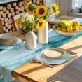 thumbnail image 4 of Marble Teal Round 13 Inch Placemats Set of 2, Golden Ink Painting Abstract Modern HeatResistant Non Slip Place Mats for Dining Table, Wipeable Braided Kitchen Table Mats for Housewarming, 4 of 9