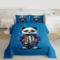 thumbnail image 2 of Feelyou Child Cartoon Panda Queen Comforter Set, Artwork Watercolor Bedding Sets, Cute Graffiti Animal Reversible Bedding Comforter Set, Luxury Bedroom Decor, 3 Pieces, 2 of 8