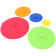 thumbnail image 4 of silicone lids 5pcs Reusable Silicone Dustproof Lids Food Covers Bowl Cup Wrap for Keeping Food Fresh(Assorted Color 1), 4 of 6