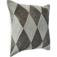 thumbnail image 4 of Ox Bay Geometric Faux Leather Hide Throw Pillow, Silver / Brown, 20 in. x 20 in., Count per Pack 1, 4 of 7