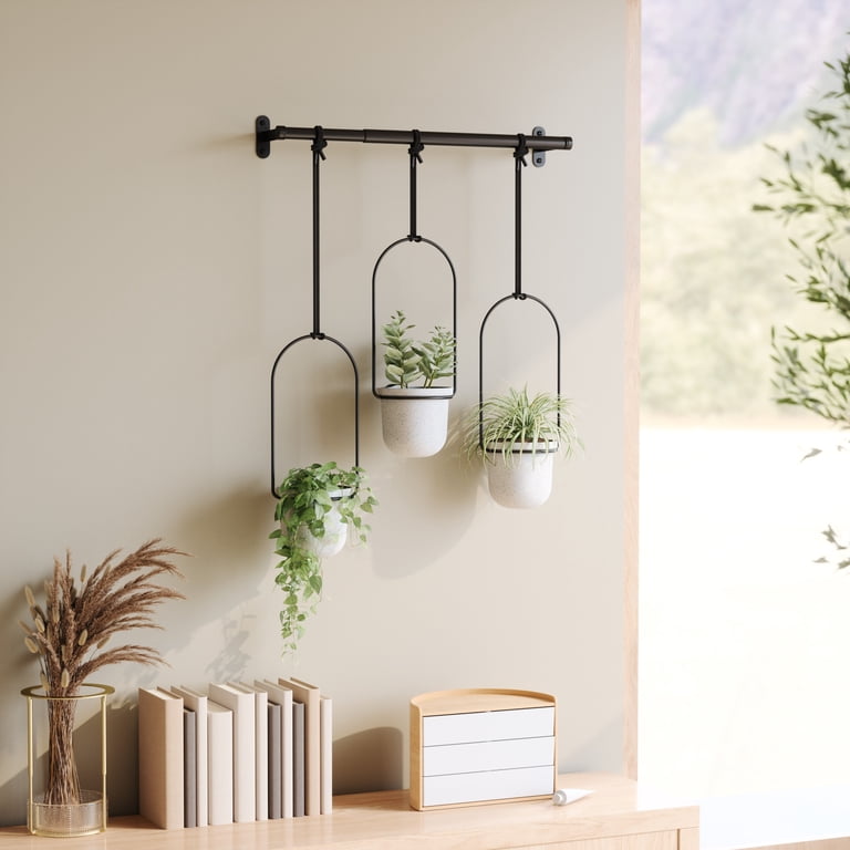 Umbra Triflora Hanging Wall Planter, Adjustable Indoor and Outdoor Plant  Display, Fits 3-Inch Pots - Walmart.com