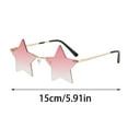 thumbnail image 2 of Outdoor Sports Star Shape Sunglasses for Active Lightweight and Foldable Design Stylish Rimless Eyewear for All Ages for Hiking and Traveling, 2 of 3