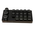 Mini Custom Keypad 14 Keys 3 Knobs Programmable Blue Switch Hot Swappable Programming Macro