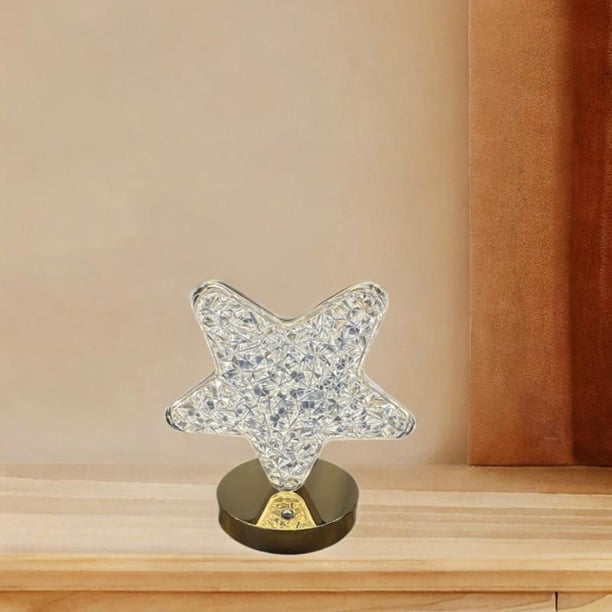 Lámpara de noche de luz de noche creativa USB romántico, luz nocturna, lámpara de mesa para Festival Cafe Anniversary Birthday Gifts Decoración Estrella