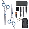 thumbnail image 2 of Stainless Steel Barber Scissors,11pcs Hair Cutting Scissors Barber Shears Hairdressing Shears Set Time-Tested Durability, 2 of 12