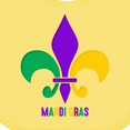 thumbnail image 4 of Inktastic Mardi Gras Fleur De Lis Girls Baby Bib, 4 of 4