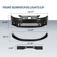 thumbnail image 3 of Front bumper+Fog lights+Lip F-Sport Fit For Lexus IS IS250 IS350 to 14+ 2006-2013, 3 of 10