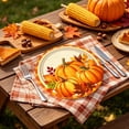 thumbnail image 5 of WWC 24 Pcs Fall Tableware Set, Pumpkin Disposable Paper Plates, Thanksgiving Decor for Party Gatherings Supplies, 5 of 6