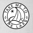 thumbnail image 4 of Wild Bobby, Take Me To The Lake, Men Premium Tri Blend Tee, Heather White, Small, 4 of 4