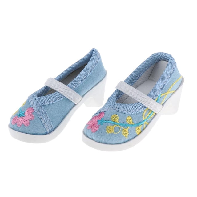 Zapatos de tacón de muñeca CUTICAT Vintage 1/3 Azul