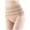 Beige, variant on Women's Plus Size High Waist T-Back Thong - High Elastic, Body Shaping, Sexy