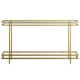 thumbnail image 3 of Evelyn&Zoe Robillard 52" Wide Rectangular Console Table, Brass, 3 of 7