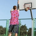 thumbnail image 5 of Sikiie Strawberry Floral Basketball Jersey Reversible Men's Mesh Athletic Sports Shirts Training Practice S-4XLLarge, 5 of 6