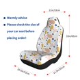 thumbnail image 5 of Sikiie Geometric Spots Car Seat Covers 2PCs Front Car Seat Covers Universal fit for Most Cars SUVs and Trucks-2 PCS, 5 of 9
