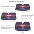 thumbnail image 5 of Yayeee Car Windshield Sun Shade Universal Fit Front Visor Protector, Blue Neon Road, 5 of 8