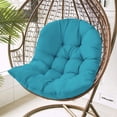 thumbnail image 6 of Eurhowing Egg Chair Cushion Replacement, 4.5" Thick Waterproof Non-Slip Hanging Basket Chair Pad, Outdoor Indoor Patio Swing Seat Cushion (Blue), 6 of 7
