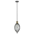 thumbnail image 4 of Aspen Creative Oil Rubbed Bronze 61049, 1 Hanging Mini Pendant Ceiling Light, 7" Wide, Transitional Design Finish, with Metal Wire Shade, Wid, 4 of 5
