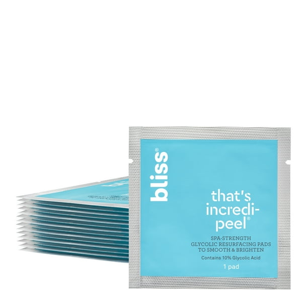 Bliss That’s Incredipeel® Glycolic Acid Resurfacing Face Peel Pads