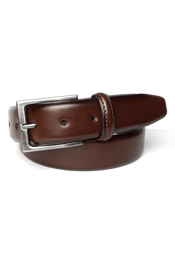 FL5006-200-38 Men's Carmine 33mm Leather Belt, Brown, 38