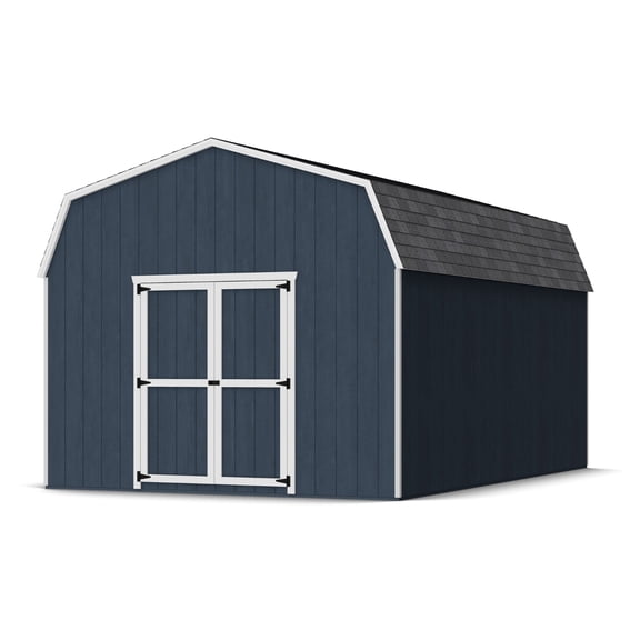 Little Cottage Co. 12x18 Value Gambrel Barn with 6 ft. Sidewalls, Outdoor Wood Storage Shed Do-It-Yourself Precut Kit