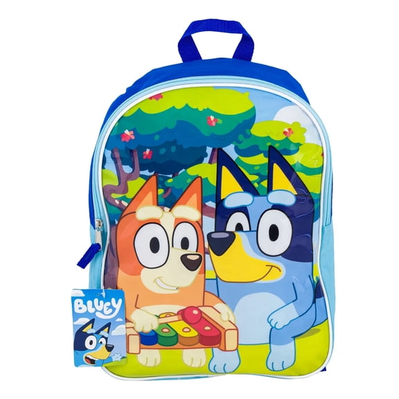 Bluey 15" Kids School Backpack, No side pockets