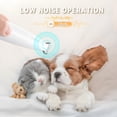 thumbnail image 5 of EXLEAF New Pet Precision Trimmer, Dog Paw Trimmer with Led Light, Low Noise, Ip68 Waterproof, Dual-Speed Motor, Suit for Trimming Paw, Ear, Face, Butt, Eyebrows, Usb Rechargeable, 5 of 9
