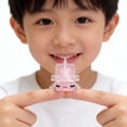 thumbnail image 2 of Dumpling Stress Doll​ Glitter Dinosaur Shape Jelly Transparent Material Cute Facial Expression Handheld Squeeze Desk Stress Relief Fidget, 2 of 6
