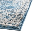 thumbnail image 6 of Unique Loom Nyla Collection Area Rug - Smile (2' x 6' Runner Blue/Light Blue), 6 of 7