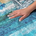 thumbnail image 3 of Addison Rugs Dream Shag Premium Machine Washable Transitional Beach Blue Round Rug, 8' x 8', 3 of 8