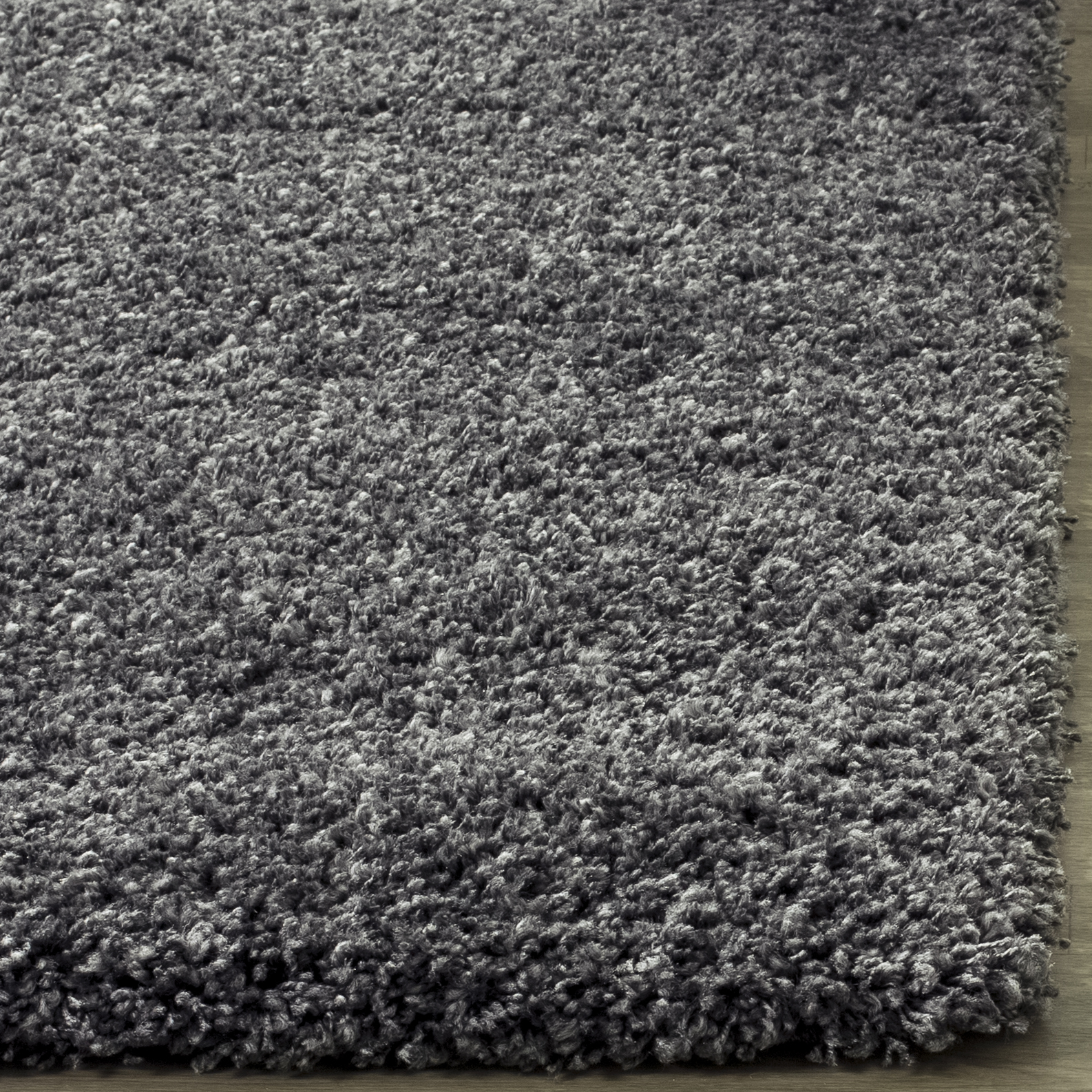 SAFAVIEH California Solid Plush Shag Runner Rug, Dark Grey, 2'3" x 13' - image 4 of 11