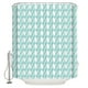 thumbnail image 1 of Cortina de ducha DEKAXID con diseño retro de rombos y cuadros, de alta calidad, impermeable, para baño, estilo sencillo, 1 of 5
