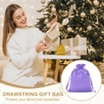 thumbnail image 4 of Uxcell Satin Drawstring Gift Bags for Jewelry, Candy, and Party Favors Light Purple 6 x 8 Inch, 4 of 7