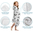 thumbnail image 7 of White Cow Milk Cow Pattern Hooded Bath Towel，50"x30" for Ages 3 To 12 Kids, Quick Dry Lightweight Soft Microfiber Hood Beach Towel Cover Up for Kids, 7 of 7