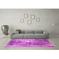 thumbnail image 3 of Ahgly Company Indoor Round Oriental Pink Industrial Area Rugs, 6' Round, 3 of 4