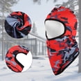thumbnail image 4 of Unique Bargains 1 Pc Ice Silk Camouflage Balaclava Face Mask Red, 4 of 5