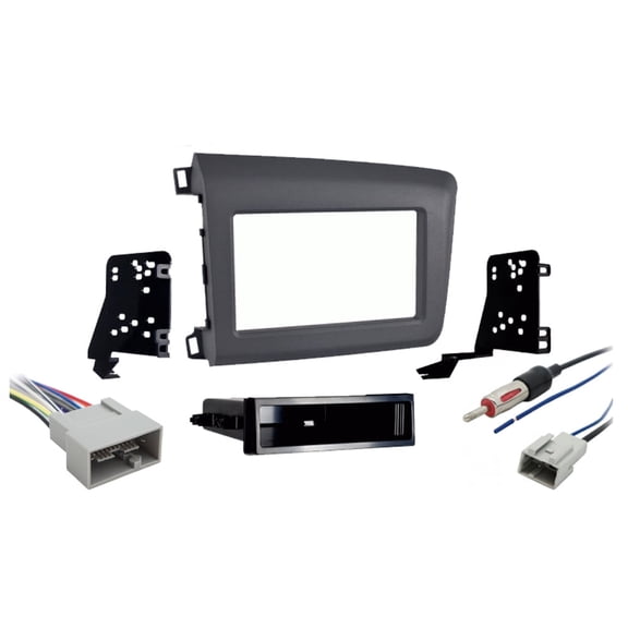 Fits Honda Civic 2012 Metra Single DIN Dash Kit with Harmony Radio Harness