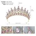 thumbnail image 1 of Bijoux de Mariage Haut de Gamme Luxe Léger Strass Rétro Demi-Cercle Couronne de Reine Accessoires pour Cheveux de Robe de Mariée Bijoux de Mariée, 1 of 7
