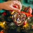thumbnail image 6 of Wzzjkit Nativity Christmas Ornament, Christmas Tree Decorations Christmas Holiday Vision Birth Acrylic Pendant Hanging Sign Festive Wall Car Accessories, Christmas Party Decorations, 6 of 7