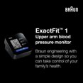 thumbnail image 4 of Tensiómetro digital de brazo Braun ExactFit 1 con brazalete ajustable para uso doméstico, operación sencilla con un solo botón para el control de la presión arterial en casa, pantalla grande y fácil d, 4 of 5