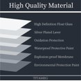 thumbnail image 6 of 16x20 Inch Frameless Wall Mirror with 1" Beveled Edge, Frameless Rectangle Mirror for Bathroom, Vanity, Living Room, 6 of 13