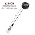 thumbnail image 5 of ID Avenue Retractable Badge Holder 32" Nurse Badge Reel Retractable for Pet Owners Doctors Nurses Teachers Students with 360° Swivel Alligator Clip Cute Badge Holder (I Love My Cat), 5 of 5